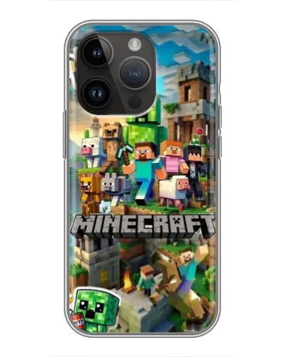 Чехол для iPhone 14 Pro с картинкой «Замок Minecraft» Чехол для iPhone 14 Pro с картинкой «Замок Minecraft»