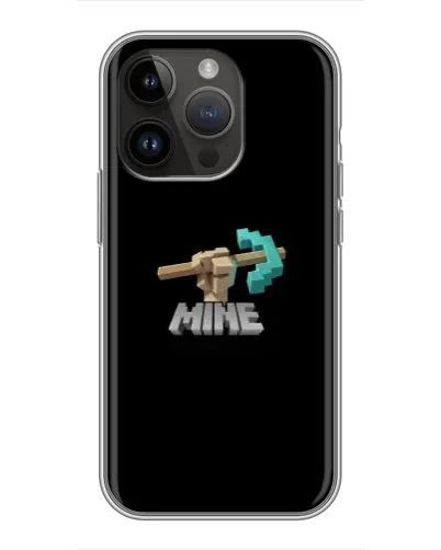 Чехол для iPhone 14 Pro с картинкой «Алмазная кирка» Чехол для iPhone 14 Pro с картинкой «Алмазная кирка»