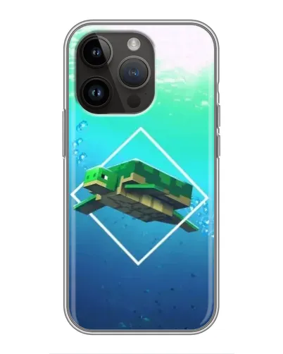 Чехол для iPhone 14 Pro с картинкой «Черепаха Minecraft» Чехол для iPhone 14 Pro с картинкой «Черепаха Minecraft»