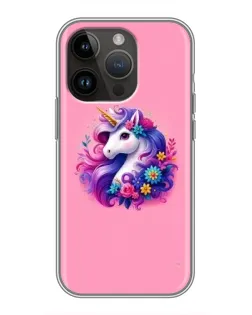 Чехол для iPhone 14 Pro с картинкой «Сказочный единорог»
