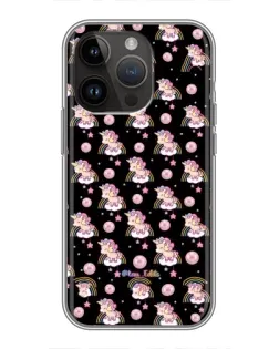 Чехол для iPhone 14 Pro с картинкой «Magic Unicorn паттерн»