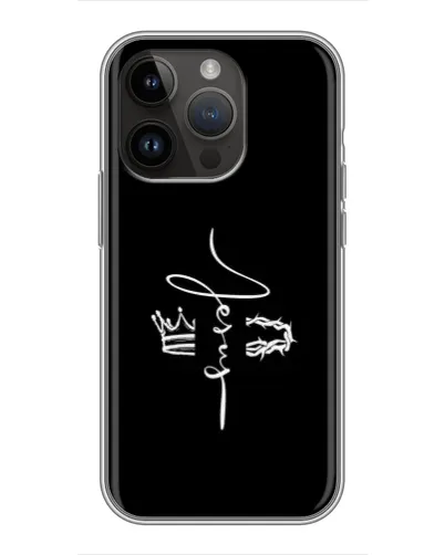 Чохол для iPhone 14 Pro з картинкою «Король Слави Jesus» Чохол для iPhone 14 Pro з картинкою «Король Слави Jesus»