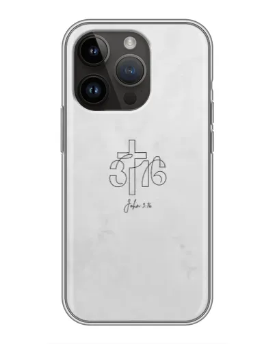 Чохол для iPhone 14 Pro з картинкою «Івана 3:16 Хрест» Чохол для iPhone 14 Pro з картинкою «Івана 3:16 Хрест»