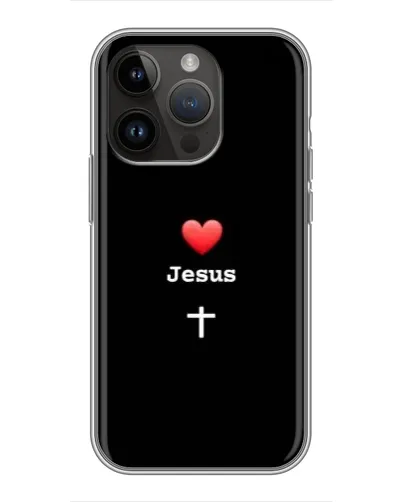 Чохол для iPhone 14 Pro з картинкою «Серце - Jesus» Чохол для iPhone 14 Pro з картинкою «Серце - Jesus»