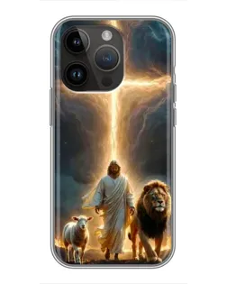 Чохол для iPhone 14 Pro з картинкою «Лев Юди та Світло»