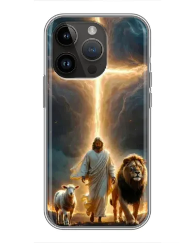 Чохол для iPhone 14 Pro з картинкою «Лев Юди та Світло» Чохол для iPhone 14 Pro з картинкою «Лев Юди та Світло»