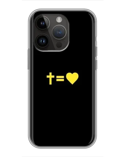 Чохол для iPhone 14 Pro з картинкою «Серце та Хрест» Чохол для iPhone 14 Pro з картинкою «Серце та Хрест»