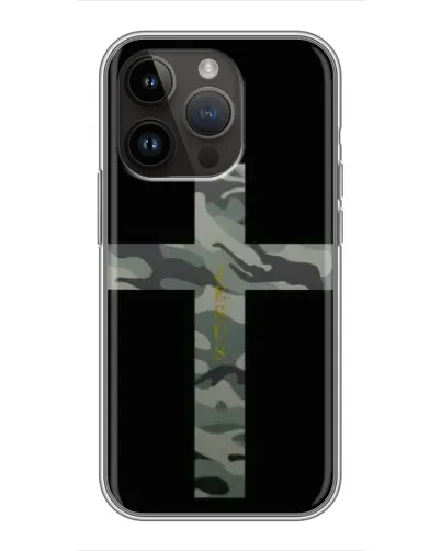 Чохол для iPhone 14 Pro з картинкою «Мілітарі Хрест» Чохол для iPhone 14 Pro з картинкою «Мілітарі Хрест»