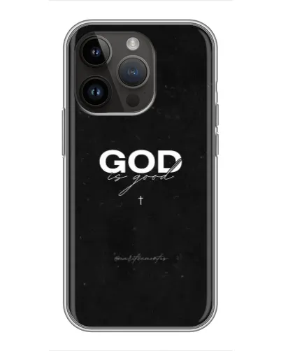 Чохол для iPhone 14 Pro з картинкою «GOD — Бог над усім» Чохол для iPhone 14 Pro з картинкою «GOD — Бог над усім»