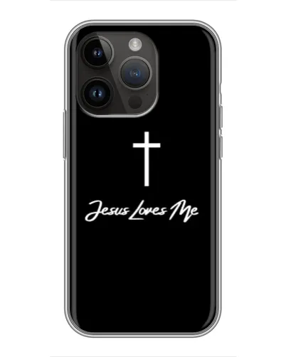 Чохол для iPhone 14 Pro з картинкою «Ісус любить тебе» Чохол для iPhone 14 Pro з картинкою «Ісус любить тебе»