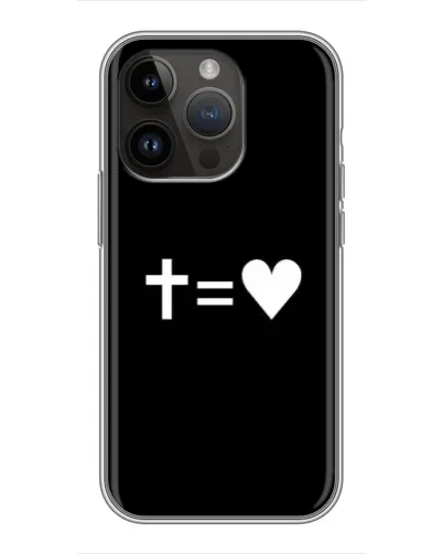 Чохол для iPhone 14 Pro з картинкою «Хрест та Серце» Чохол для iPhone 14 Pro з картинкою «Хрест та Серце»