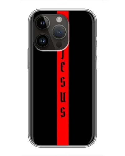 Чохол для iPhone 14 Pro з картинкою «Червона лінія віри» Чохол для iPhone 14 Pro з картинкою «Червона лінія віри»
