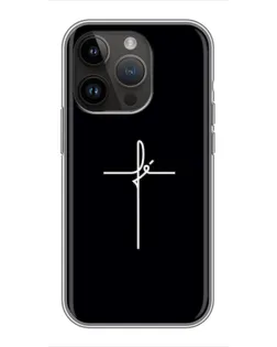 Чехол для iPhone 14 Pro с картинкой «Тонкий крест» Чехол для iPhone 14 Pro с картинкой «Тонкий крест»