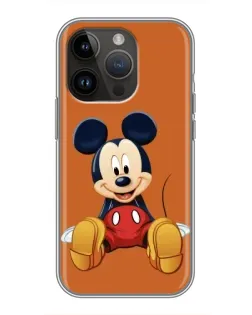 Чехол для iPhone 14 Pro с картинкой «Микки отдыхает»