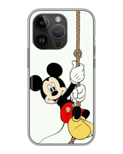 Чехол для iPhone 14 Pro с картинкой «Mickey на канате»