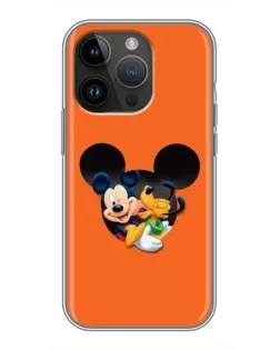 Чехол для iPhone 14 Pro с картинкой «Сердце Микки Минни»