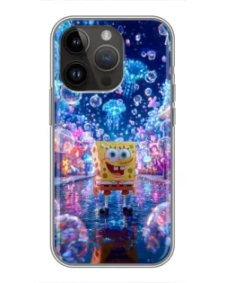 Чехол для iPhone 14 Pro с картинкой «Неоновый океан»