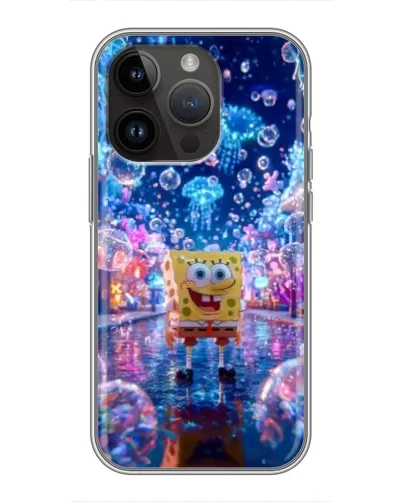 Чехол для iPhone 14 Pro с картинкой «Неоновый океан»