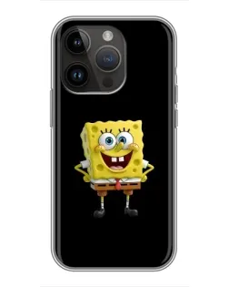 Чехол для iPhone 14 Pro с картинкой «Классический Губка Боб»