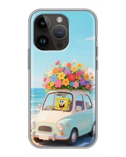 Чехол для iPhone 14 Pro с картинкой «Автомобильное путешествие»