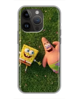 Чехол для iPhone 14 Pro с картинкой «Друзья на лужайке»