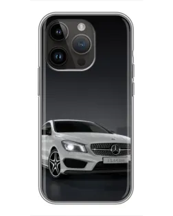 Чехол для iPhone 14 Pro с картинкой «Mercedes AMG GT Silver» Чехол для iPhone 14 Pro с картинкой «Mercedes AMG GT Silver»