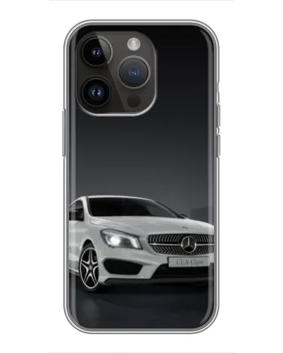 Чехол для iPhone 14 Pro с картинкой «Mercedes AMG GT Silver»