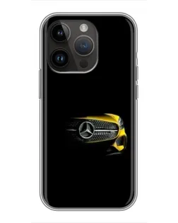Чехол для iPhone 14 Pro с картинкой «Mercedes — ретро стиль» Чехол для iPhone 14 Pro с картинкой «Mercedes — ретро стиль»