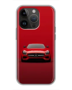 Чехол для iPhone 14 Pro с картинкой «Красный Mercedes AMG» Чехол для iPhone 14 Pro с картинкой «Красный Mercedes AMG»