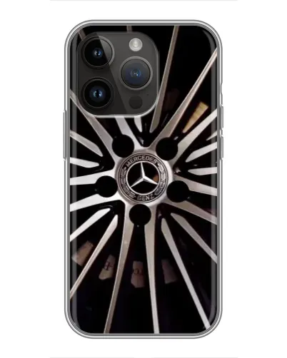 Чехол для iPhone 14 Pro с картинкой «Диск Mercedes»