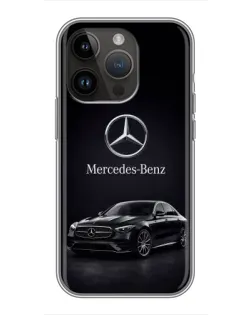 Чехол для iPhone 14 Pro с картинкой «Mercedes — решетка радиатора» Чехол для iPhone 14 Pro с картинкой «Mercedes — решетка радиатора»