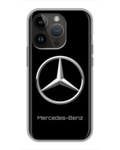 Чехол для iPhone 14 Pro с картинкой «Mercedes Silver Logo»