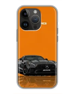 Чехол для iPhone 14 Pro с картинкой «Оранжевый Mercedes AMG» Чехол для iPhone 14 Pro с картинкой «Оранжевый Mercedes AMG»