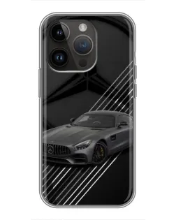 Чехол для iPhone 14 Pro с картинкой «Mercedes AMG — графика» Чехол для iPhone 14 Pro с картинкой «Mercedes AMG — графика»