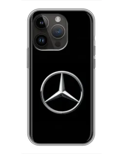 Чехол для iPhone 14 Pro с картинкой «Mercedes классический лого» Чехол для iPhone 14 Pro с картинкой «Mercedes классический лого»