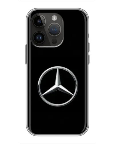 Чехол для iPhone 14 Pro с картинкой «Mercedes классический лого»