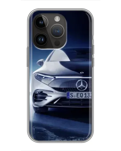 Чехол для iPhone 14 Pro с картинкой «Mercedes EQ — будущее»