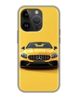 Чехол для iPhone 14 Pro с картинкой «Желтый Mercedes GT» Чехол для iPhone 14 Pro с картинкой «Желтый Mercedes GT»
