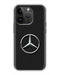 Чехол для iPhone 14 Pro с картинкой «Карбоновый Mercedes стиль» Чехол для iPhone 14 Pro с картинкой «Карбоновый Mercedes стиль»