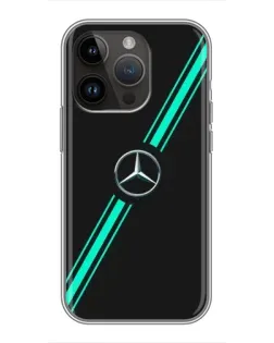 Чехол для iPhone 14 Pro с картинкой «Спортивные линии Mercedes» Чехол для iPhone 14 Pro с картинкой «Спортивные линии Mercedes»
