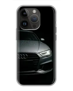 Чохол для iPhone 14 Pro з картинкою «Audi — деталізація кузова»