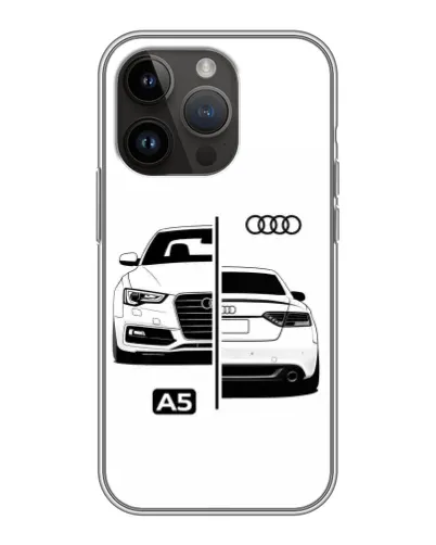 Чохол для iPhone 14 Pro з картинкою «Audi — контрастний дизайн» Чохол для iPhone 14 Pro з картинкою «Audi — контрастний дизайн»