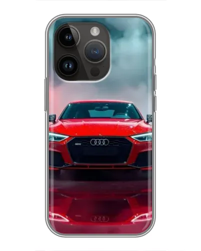Чохол для iPhone 14 Pro з картинкою «Audi RS — червоний стиль» Чохол для iPhone 14 Pro з картинкою «Audi RS — червоний стиль»