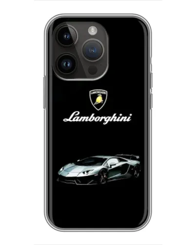 Чехол для iPhone 14 Pro с картинкой «Логотип Lamborghini классика»