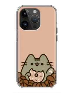 Чехол для iPhone 14 Pro с картинкой «Кофейный Пушин»