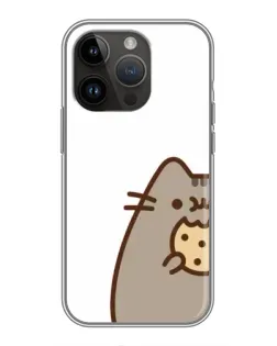 Чехол для iPhone 14 Pro с картинкой «Пушин с печеньем»