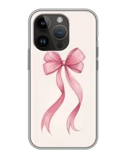 Чохол для iPhone 14 Pro з картинкою «Рожевий бант»