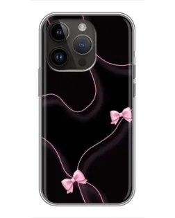 Чохол для iPhone 14 Pro з картинкою «Рожеві стрічки»