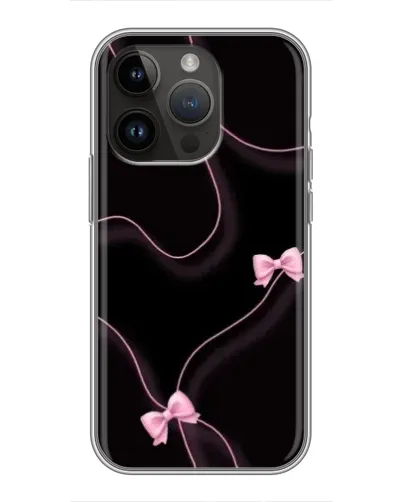 Чохол для iPhone 14 Pro з картинкою «Рожеві стрічки»