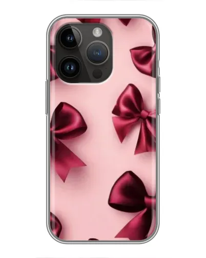 Чохол для iPhone 14 Pro з картинкою «Бордовий атлас»